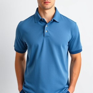 Chemises polo en piqué de coton uni pour hommes, 180 à 200 GSM, 100% coton, meilleur rapport qualité-prix, décontractées, pour le travail, l'été, le sport, sur mesure, en gros - Product Image 1