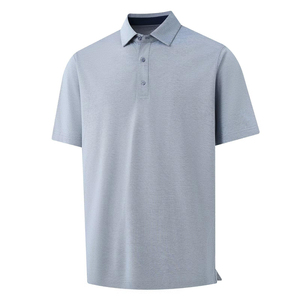 Camisetas de Golf Transpirables de Secado Rápido para Hombre, Mezcla de Poliéster/Algodón, Logotipo Personalizado, Impresión Digital, Manga Corta, Alto Rendimiento - Product Image 3