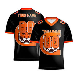 Maillot de football américain personnalisé uniforme d'équipe hommes respirant maille vêtements de sport jeu chemise d'entraînement OEM College Style - Product Image 6