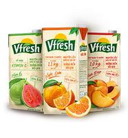 Vinamilk VFresh Guava buah nektar 1L x 12 kotak GMP HALAL ISO FSSC HACCP bersertifikat OEM tersedia untuk kustomisasi