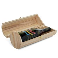 Boîte à vin artisanale en bois naturel, écologique, en bois rond, pour le rangement de bijoux et cadeaux, motif carré