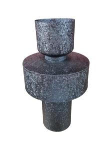 Stylish Durable Iron Metal Flower <b>Vase</b> Hand-<b>Engraved</b> Detailing Modern Minimalistic Home Decor Arrangements for Weddings - Product Image 5