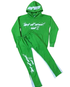 Survêtement sérigraphié pour garçons et filles Survêtement en coton fermeture à glissière complète et fermeture éclair Pantalon Flayer - Product Image 3