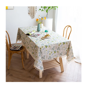 Nappe tissée teinte unie de taille personnalisée la mieux classée Vente du Nouvel An à la mode avec un prix de gros bas - Product Image 6
