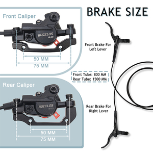 Kit de Freio a Disco Hidráulico de Alumínio BUCKLOS para Bicicletas de Estrada e MTB com Rotor de 160mm – Freio a Óleo para Bicicleta, Peças de Atualização - Product Image 5