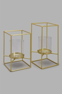 Vela votiva chapada en oro de alta calidad para el hogar, Hotel y restaurantes, Vela decorativa de mesa votiva - Product Image 2