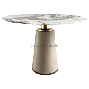 โต๊ะข้างฐานหินอ่อนสีดำทำจากกระจกโต๊ะด้านข้างเฟอร์นิเจอร์ห้องนั่งเล่น - Product Image 6