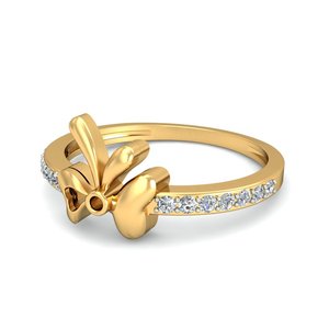 Bague Ishi Diamonds Graceful Butterfly en or 18K avec diamant de laboratoire étincelant - Product Image 5