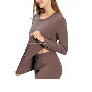 High Quality Women Super Cozy Thermal Underwear Long Johns Top and Bottom Thermal Underwear Sets Ladies Johns From BD