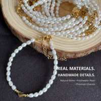Bracelet artisanal en perles de pierres précieuses baroques et perles d'eau douce, breloques en acier inoxydable, tendance, pour fournisseur de bijoux personnalisés