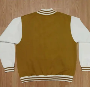 High Quality <b>Winter</b> Breathable Eco-Friendly Men's Cow Skin Varsity <b>Jacket</b> Comfortable Custom Color Size Logo Letter <b>Waterproof</b> - Product Image 4