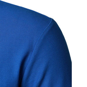 Polo informal personalizado con cremallera superior para hombre 3/4, ropa de trabajo a la moda, Camiseta lisa de manga corta, camisetas informales de calle para hombre - Product Image 4