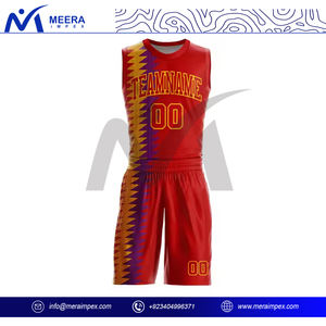 Ensemble maillot et short de basket-ball professionnel uniforme d'équipe personnalisé pour hommes vêtements de sport respirants, durables et élégants pour les joueurs - Product Image 2