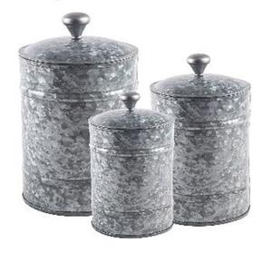 Juego de 2 Recipientes Metálicos con Tapa de Acabado Cobre y Recubrimiento de Polvo Negro para Uso en la Cocina, Recipientes Herméticos para Almacenamiento de Alimentos - Product Image 2