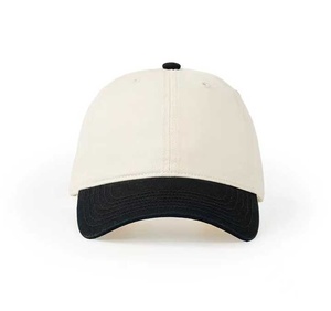 Venta al por mayor estilo europeo ala curva retro unisex gorra de béisbol clásica en blanco 6 paneles ajustable gorra de béisbol con costuras de dos colores - Product Image 4