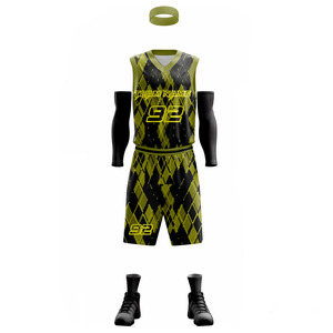Uniforme de basket-ball de haute qualité en polyester 100% meilleur design personnalisé vêtements de sport de plein air uniforme de basket-ball - Product Image 4