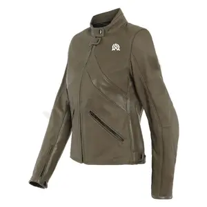 Textile Spring Motorbike Biker Slim Fit Vintage Women Latest Design Cow Leather Outdoor Jacket