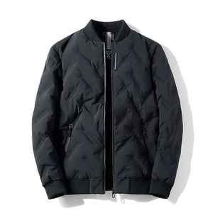 Doudoune coupe-vent réversible imperméable en toile noire pour hommes avec logo personnalisé Streetwear hiver haute qualité bas prix 20 pièces - Product Image 1