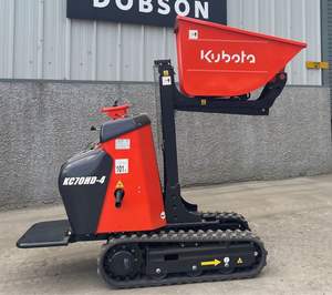 Nuevo Minidumper de Orugas Kubota KC70H-4, Capacidad de 700 kg, Transportador Hidrostático, Cargador Frontal, Bomba Hidráulica, Agricultura - Product Image 4