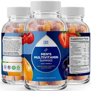 Private Label Multivitamin Gummies With Vitamins A C D E B6 B12 Biotin Zinc Formula For Men And Women