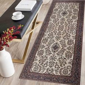 Brown Floral Pattern Printed <b>Rug</b> - Antique Decor Turkish Design,<b>Chenille</b> <b>Rug</b> - Product Image 4