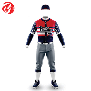 Uniforme de béisbol liso con logotipo personalizado, uniformes de béisbol de diseño personalizado de alta calidad de Benefit Enterprises - Product Image 2