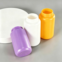 Bouteilles en plastique de différentes couleurs, fabrication directe d'usine, flacon de 200 ml en HDPE, flacon de complément alimentaire, flacon de capsules personnalisé