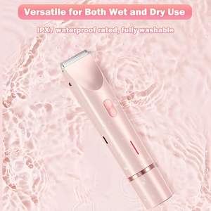 Afeitadora Eléctrica para Mujer, para Área del Bikini, Piernas, Brazos y Axilas, Recargable por USB, Doble Cuchilla, Resistente al Agua IPX7, para Uso en Autocaravanas - Product Image 3