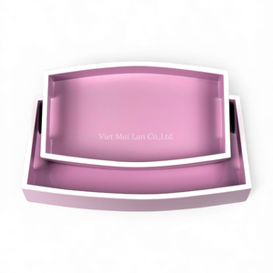 ถาดแล็กเกอร์ทำมือ งานฝีมือแบบดั้งเดิม สำหรับใช้บนโต๊ะที่บ้าน จากเวียดนาม - Product Image 3