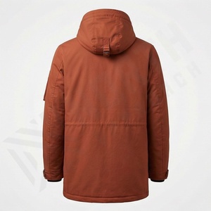 Veste à capuche pour homme, en polaire épaisse et chaude, de haute qualité, personnalisable, imperméable, coupe-vent, vêtements d'extérieur lourds - Product Image 2