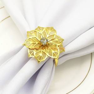 Anillos modernos, espejo de aluminio pulido, hecho a mano, calidad de lujo, tamaño grande, mesa de comedor antigua, servilleteros para hoteles, suministros - Product Image 2