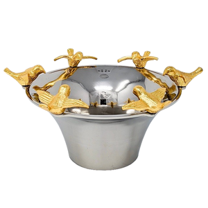 Tazón de Metal para servir de mesa de Navidad moderno hecho a mano para el hogar, Hotel, nueces, frutas, uso al por mayor - Product Image 1