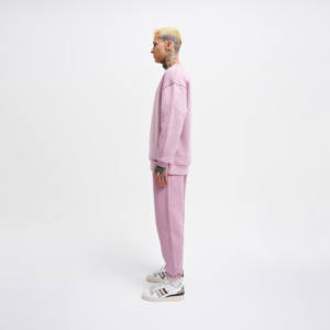 ชุดเสื้อสเวตเตอร์เฮฟวี่เวทของผู้ชายชุดวอร์มกีฬาคอกลม2ชิ้นสำหรับฤดูหนาวสไตล์ล่าสุด - Product Image 2