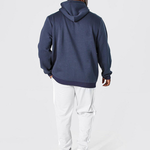 2024 Men's Best Selling 100% Cotton Fleece Hoodie Pocket Plain Dyed Rhinestone Digital Print Quick Dry Breathable for Winter - Product Image 3