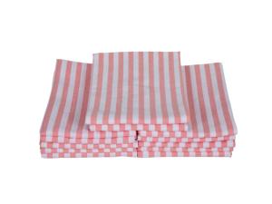 Lot de 6 serviettes à rayures jetables 100% coton à séchage rapide personnalisables pour le golf ou l'entretien automobile Technique tissée - Product Image 2