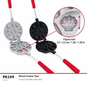 Plaque à pâtisserie Fida pour cuisinière, en téflon, formes variées - Product Image 4