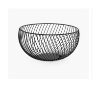 Panier à fruits en fil métallique de style créatif, finition brillante, qualité alimentaire, design moderne, personnalisable, haute qualité, fait main