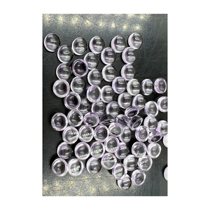 พลอยควอตซ์สีชมพูอเมทิสต์ทรงกลมขนาด 7x7 มม. พลอยธรรมชาติสีฟ้าจากอินเดีย ผู้จัดจำหน่ายและผู้ส่งออกพลอยทรงกลม - Product Image 2