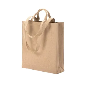 Borsa Shopper in Cotone Riciclato Eco-Friendly Soffietto Gadget per Promozioni - Product Image 1