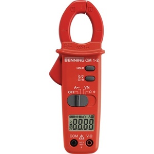 เบนนิ่ง ซีเอ็ม 1-2 แคลมป์มิเตอร์ มัลติมิเตอร์ 0.1-400 CAT III 600 V แคลมป์วัดกระแสไฟฟ้า ขนาดปากเปิด 34 มม. (1.0%+5) ความแม่นยำ จอแสดงผล LCD - Product Image 1