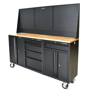 Établi ensemble d'outils armoire de boîte 183cm pour garage de mécanicien entrepôt de stockage en acier inoxydable chariot à outils fabricant du Vietnam - Product Image 1