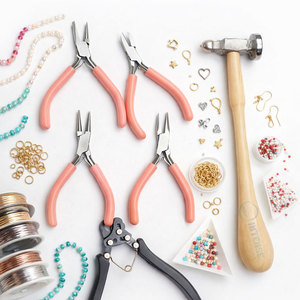 Ensemble de pinces à bijoux en acier inoxydable pour la création de bijoux, le façonnage de fils et la fabrication de boucles avec des poignées antidérapantes pour un travail de précision - Product Image 4