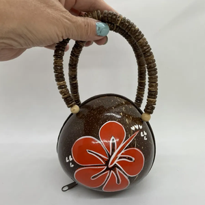 Thiết Kế Mới Thực Vỏ Dừa Hawaii Purse Hand Painted Phong Cách Độc Đáo Giá Tốt Đẹp Handmade Từ Việt Nam - Product Image 5