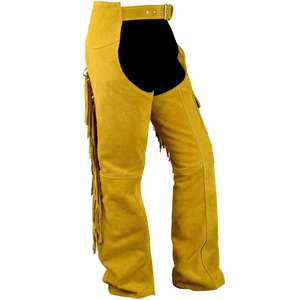 Pantalon en cuir pour homme, cuir nappa noir véritable, nouveau style de culotte, pantalon en cuir rembourré, sous-vêtements, chaps de cowboy - Product Image 3