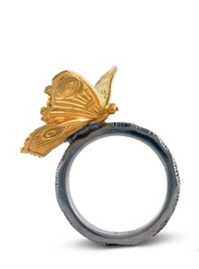 Customized Modern Elegant Metal Gold <b>Butterfly</b> Design Ring Cloth Roll Napkin Holder For Home Hotel And Restaurants Decor - Product Image 2