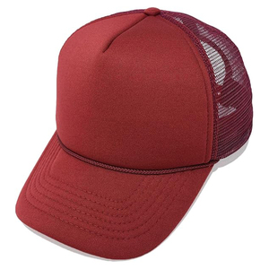 Casquette de camionneur pour hommes à sangle arrière à cinq panneaux avec casquette en maille respirante latérale taille réglable - Product Image 4