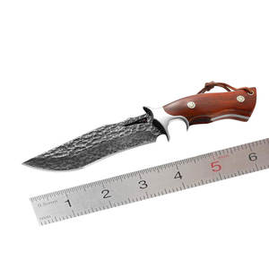 Couteau de chasse traditionnel en acier de Damas, fait à la main, pour la chasse en plein air, le camping, couteau utilitaire, couteau de chasse - Product Image 1