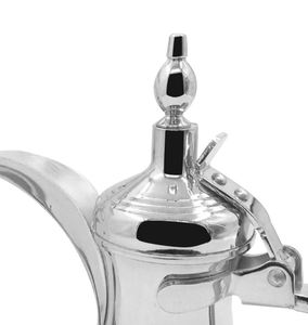Venta al por mayor de acero inoxidable de metal hecho a mano árabe Dallah té cafetera para servir café árabe cafetera a precio por mayor - Product Image 5