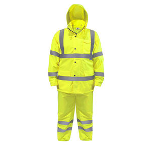 Combinaison de sécurité de haute visibilité, taille personnalisée, réfléchissante, coupe-vent, imperméable, de qualité supérieure, pour la construction en extérieur, unisexe, combinaisons haute visibilité - Product Image 2