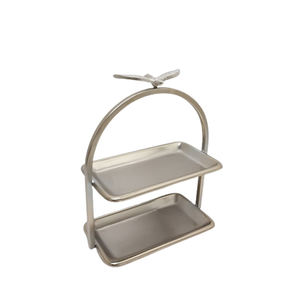 Recién llegado, soporte de pastel de Metal hecho a mano, forma redonda con acabado negro para exhibición de bodas y fiestas de cumpleaños, disponible a granel - Product Image 6